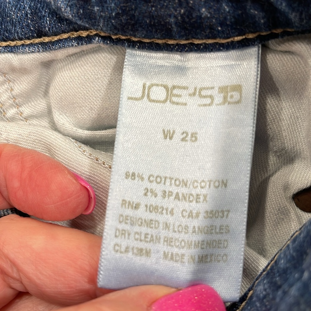 JOE’S “KEAGAN” FADED BLUE DISTRESSED SKINNY ANKLE JEANS SIZE 25 - Picture 9 of 12